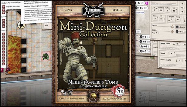 Fantasy Grounds - Mini-Dungeon #012: Nekh-ta-Nebi's Tomb (5E) Steam capsule image