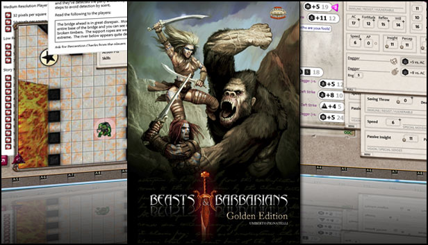 Fantasy Grounds - Beasts & Barbarians Golden Edition (Savage Worlds) Steam capsule image