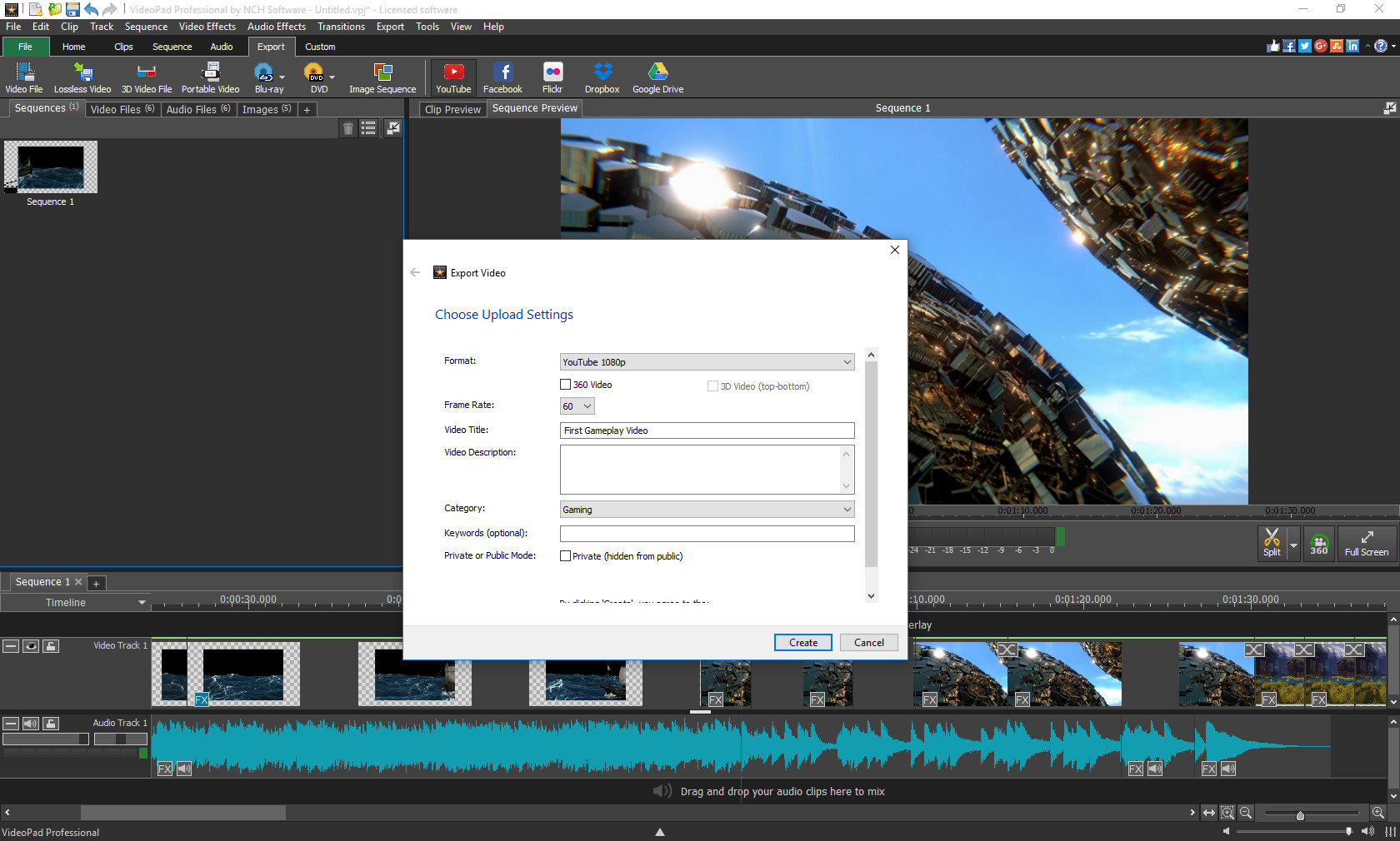 nch videopad video editor compatible files for editing