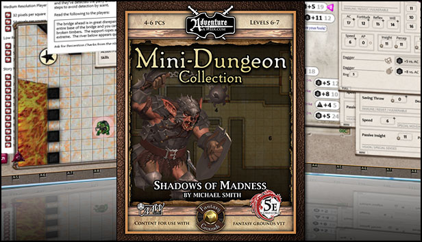 Fantasy Grounds - Mini-Dungeon #017: Shadows of Madness (5E) Steam capsule image