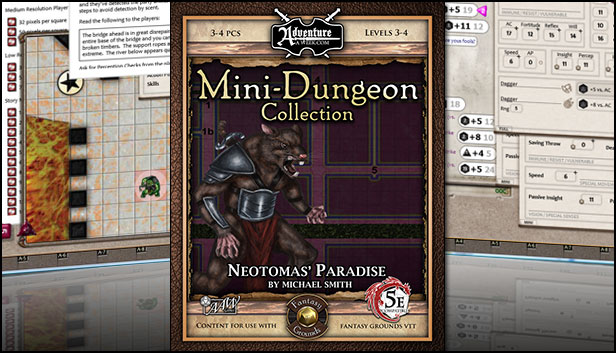 Fantasy Grounds - Mini-Dungeon #018: Neotomas' Paradise (5E) Steam capsule image