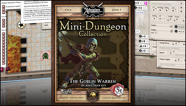 Fantasy Grounds - Mini-Dungeon #019: The Goblin Warren (5E) Steam capsule image
