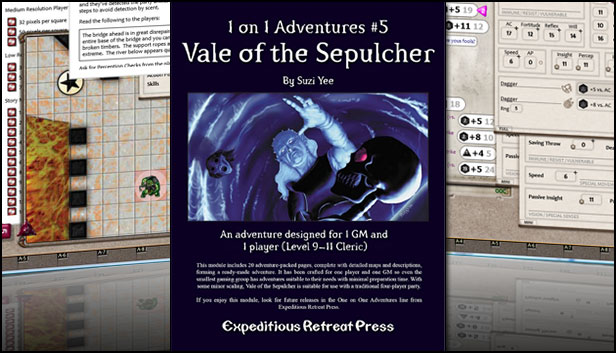 Fantasy Grounds - 1 on 1 Adventures #5: Vale of the Sepulcher (3.5E/PFRPG) Steam capsule image