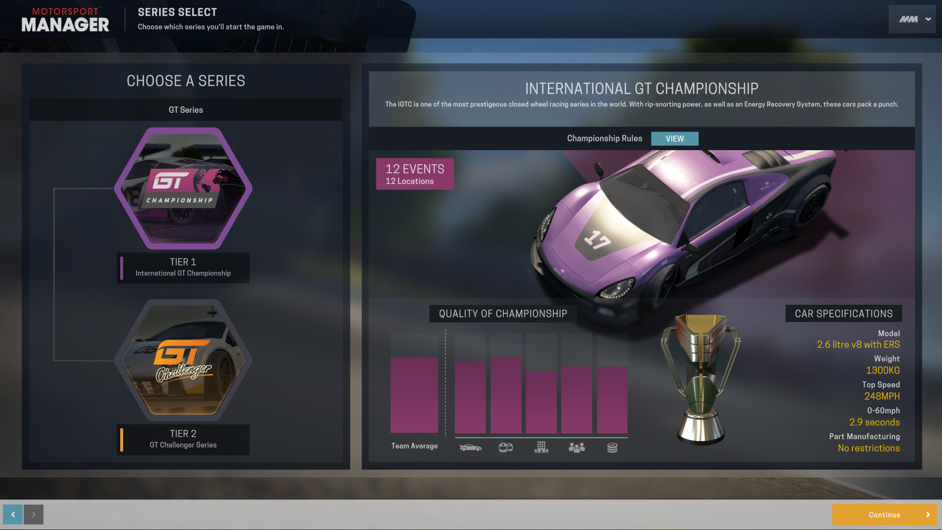 motorsport manager aberdeen setup