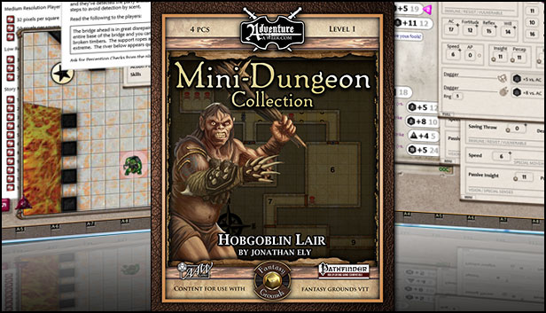 Fantasy Grounds - Mini-Dungeon #002: Hobgoblin Lair (PFRPG) Steam capsule image