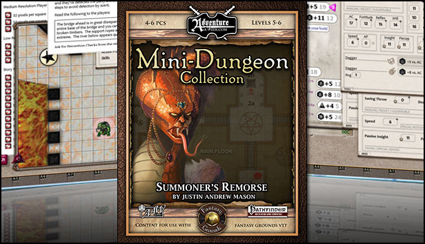 Fantasy Grounds - Mini-Dungeon #004: Summoner's Remorse (PFRPG) Steam capsule image