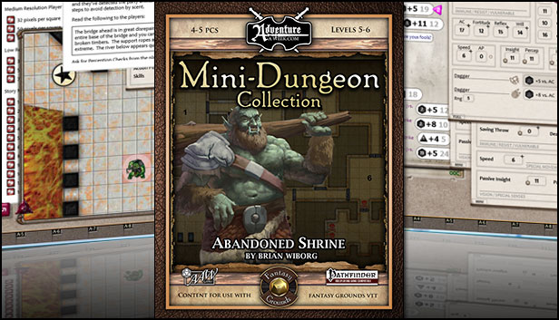 Fantasy Grounds - Mini-Dungeon #006: Abandoned Shrine (PFRPG) Steam capsule image