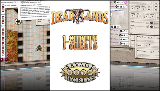 Fantasy Grounds - Deadlands Reloaded: OneSheet Adventure PAK (Savage Worlds) Steam capsule image