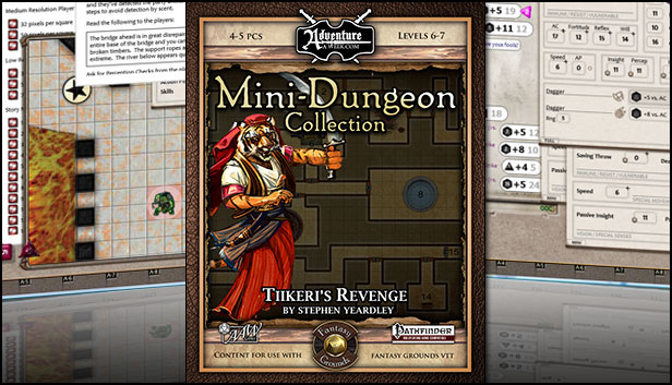 Fantasy Grounds - Mini-Dungeon #009: Tiikeri's Revenge (PFRPG) Steam capsule image