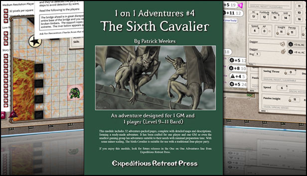 Fantasy Grounds - 1 on 1 Adventures #4: The Sixth Cavalier (PFRPG/3.5E) Steam capsule image
