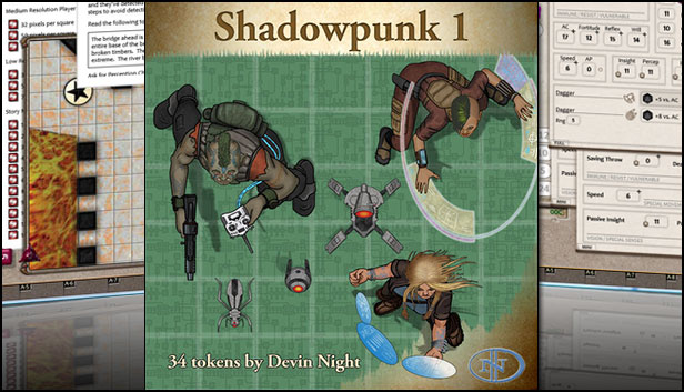 Fantasy Grounds - Shadowpunk (Token Pack) Steam capsule image