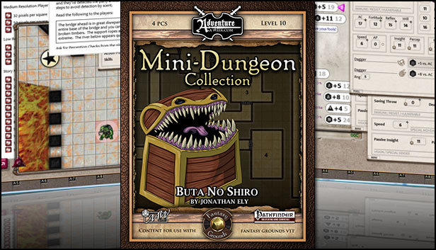 Fantasy Grounds - Mini-Dungeon #011: Buta No Shiro (PFRPG) Steam capsule image