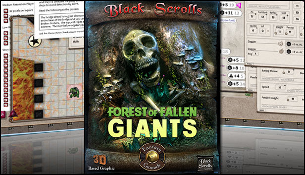 Fantasy Grounds - Black Scroll Games - Forest of Fallen Giants (Map Pack) Steam capsule image