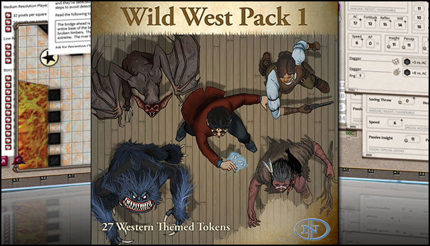 Fantasy Grounds - Wild West Pack 1 (Token Pack) Steam capsule image