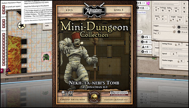 Fantasy Grounds - Mini-Dungeon #012: Nekh-ta-Nebi's Tomb (PFRPG) Steam capsule image