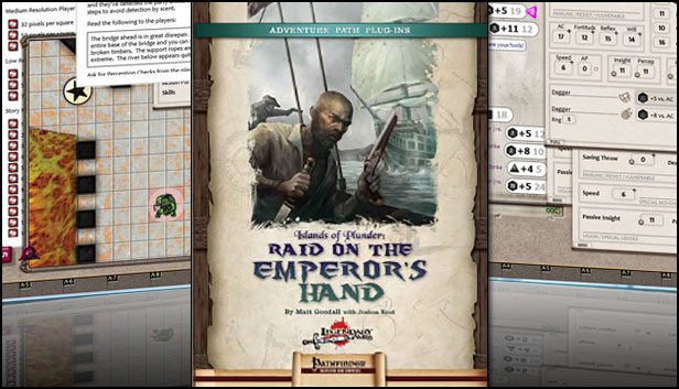 Fantasy Grounds - Islands of Plunder: Raid on the Emperor's Hand (PFRPG) Steam capsule image