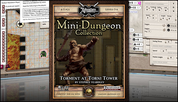 Fantasy Grounds - Mini-Dungeon #015: Torment at Torni Tower (PFRPG) Steam capsule image