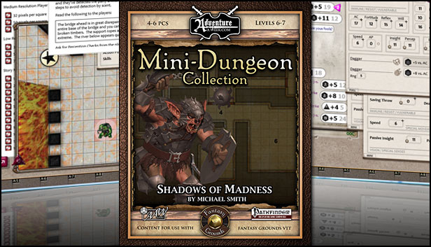 Fantasy Grounds - Mini-Dungeon #017: Shadows of Madness (PFRPG) Steam capsule image