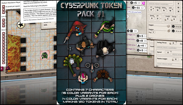 Fantasy Grounds - Cyberpunk 1 (Token Pack) Steam capsule image