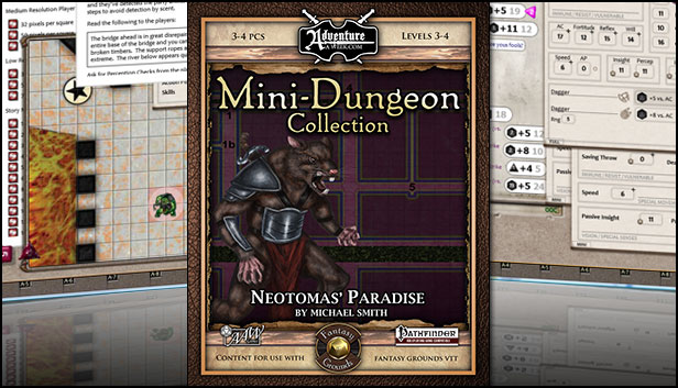 Fantasy Grounds - Mini-Dungeon #018: Neotomas' Paradise (PFRPG) Steam capsule image
