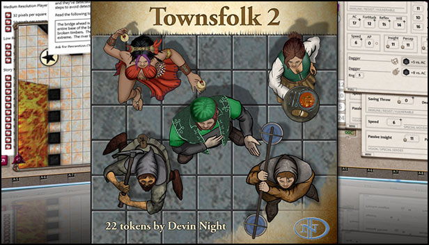 Fantasy Grounds - Townsfolk 2 (Token Pack) Steam capsule image