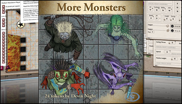 Fantasy Grounds - More Monsters (Token Pack) Steam capsule image
