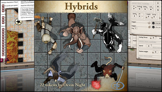 Fantasy Grounds - Hybrids (Token Pack) Steam capsule image
