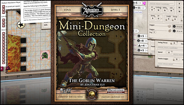 Fantasy Grounds - Mini-Dungeon #019: The Goblin Warren (PFRPG) Steam capsule image