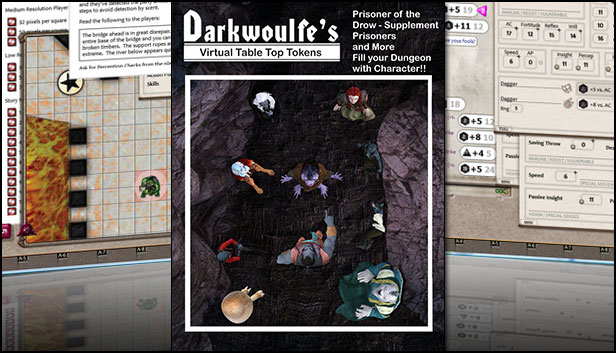 Fantasy Grounds - Darkwoulfe's: Prisoner of the Drow Supplement (Token Pack) Steam capsule image