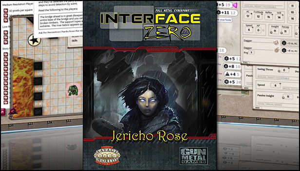 Fantasy Grounds - Interface Zero: Jericho Rose (Savage Worlds) Steam capsule image
