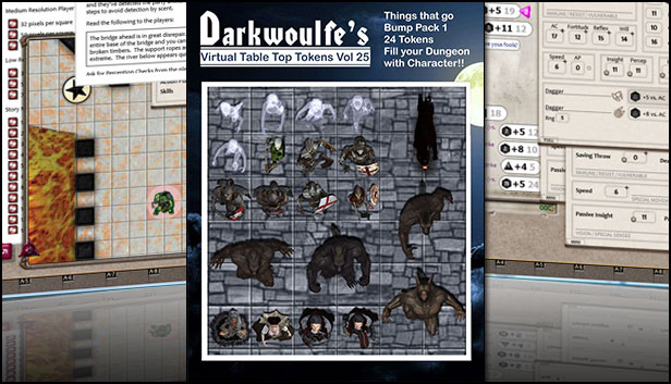 Fantasy Grounds - Darkwoulfe's Volume 25 - Things that go Bump Pack 1 (Token Pack) Steam capsule image