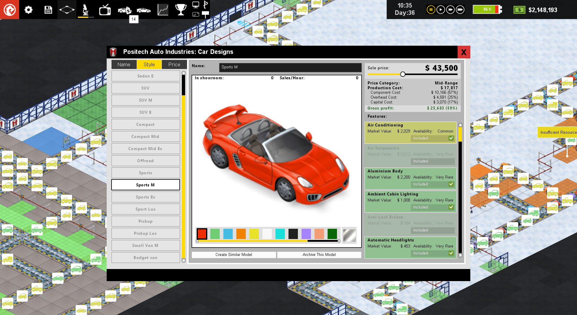 Production Line Car factory simulation on Steam
