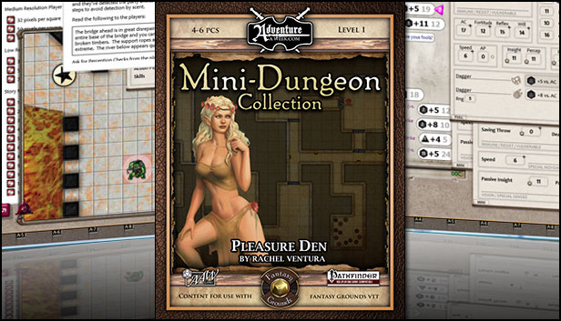 Fantasy Grounds - Mini-Dungeon #022: Pleasure Den (PFRPG) Steam capsule image