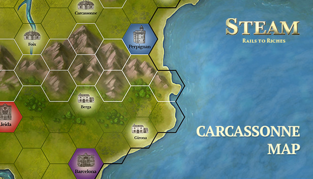 Steam: Rails to Riches - Carcassonne Map Steam capsule image