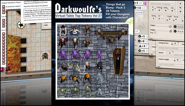 Fantasy Grounds - Darkwoulfe's Volume 27 - Things that go Bump Pack 3 (Token Pack) Steam capsule image