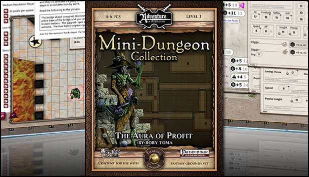 Fantasy Grounds - Mini-Dungeon #023: The Aura of Profit (PFRPG) Steam capsule image