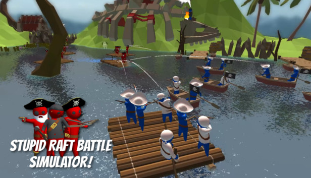 Stupid Raft Battle Simulator Steam capsule image