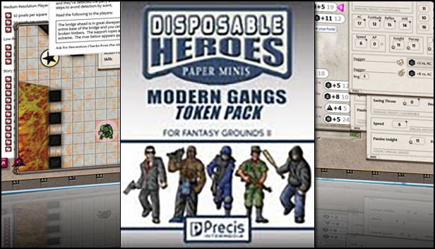 Fantasy Grounds - Disposable Heroes: Modern Gangs (Token Pack) Steam capsule image