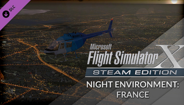 FSX Steam Edition: Night Environment: France Add-On Steam capsule image