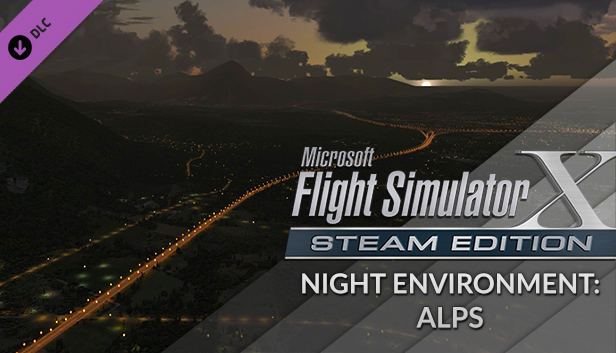 FSX Steam Edition: Night Environment: Alps Add-On Steam capsule image