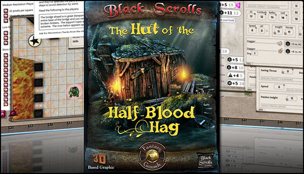 Fantasy Grounds - Black Scroll Games - Hut of Half-Blood Hag (Map Pack) Steam capsule image