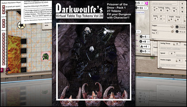 Fantasy Grounds - Darkwoulfes Volume 28 - Prisoner of the Drow 1 (Token Pack) Steam capsule image