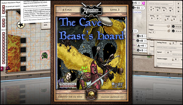 Fantasy Grounds - B04 The Cave Beast Hoard (PFRPG) Steam capsule image