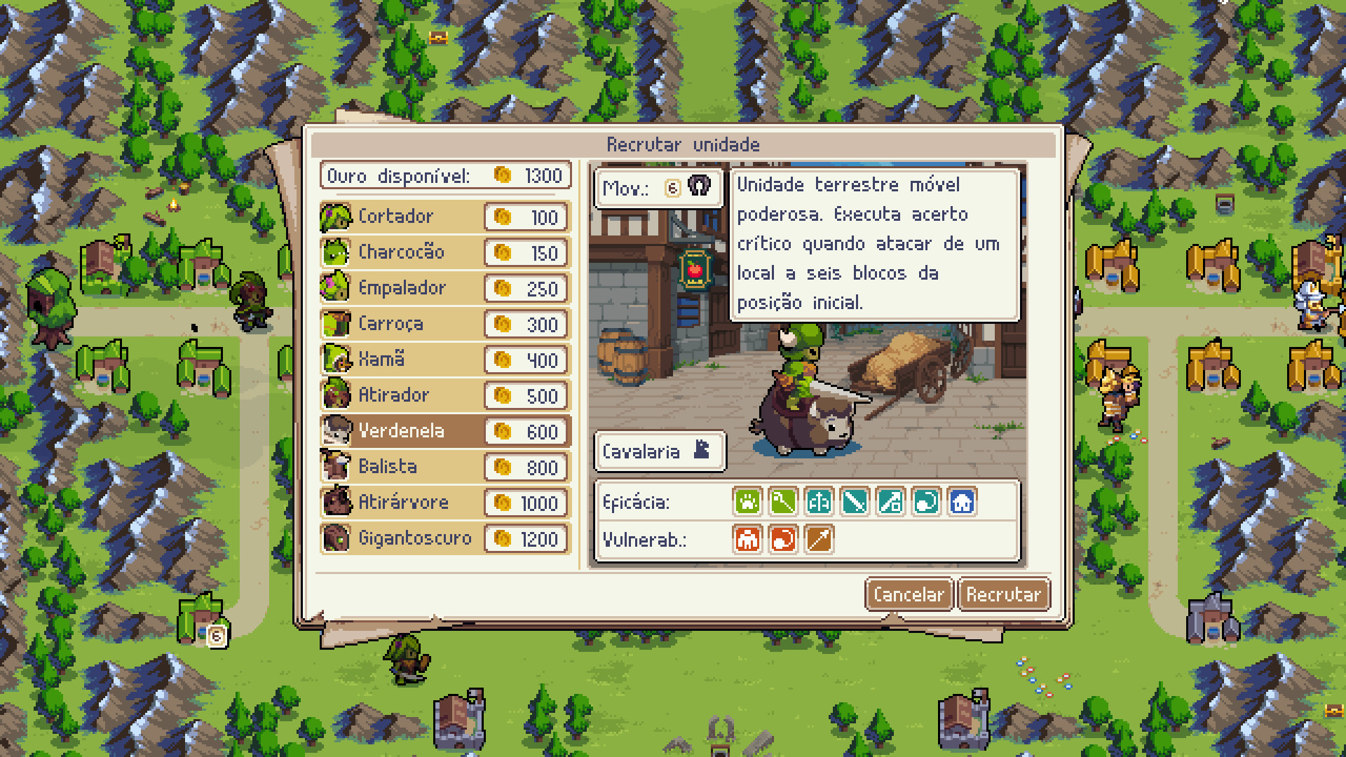 Wargroove um RPG estratégico em turnos