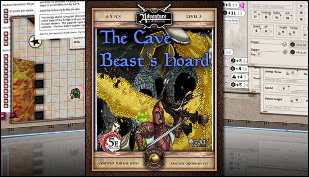 Fantasy Grounds - B04 The Cave Beast Hoard (5E) Steam capsule image
