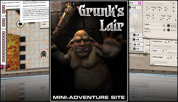 Fantasy Grounds - Compass Point 04 - Grunk's Lair (3.5E) Steam capsule image