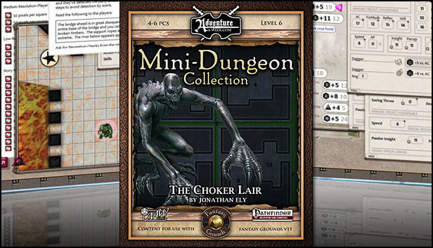 Fantasy Grounds - Mini-Dungeon #025: The Choker Lair (PFRPG) Steam capsule image