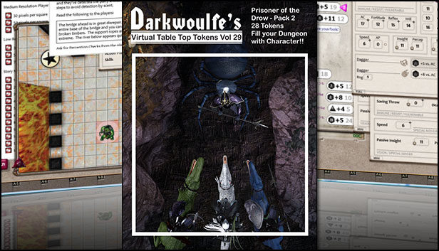 Fantasy Grounds - Darkwoulfe's Volume 29 - Prisoner of the Drow 2 (Token Pack) Steam capsule image