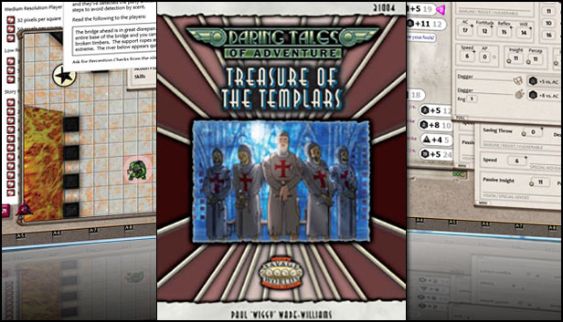 Fantasy Grounds - Daring Tales of Adventure 03: Treasure of the Templars (Savage Worlds) Steam capsule image