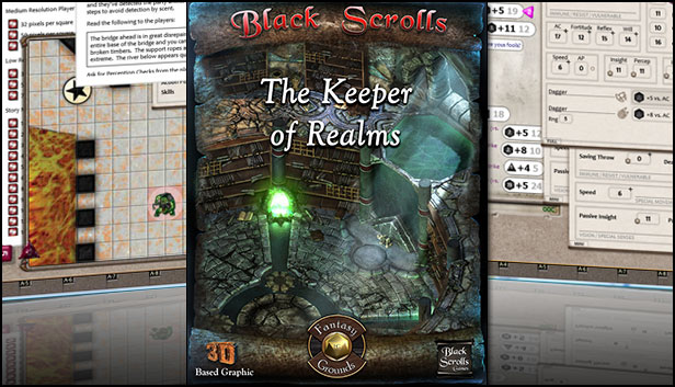 Fantasy Grounds - Black Scroll Games - The Keeper of Realms (Map Pack) Steam capsule image